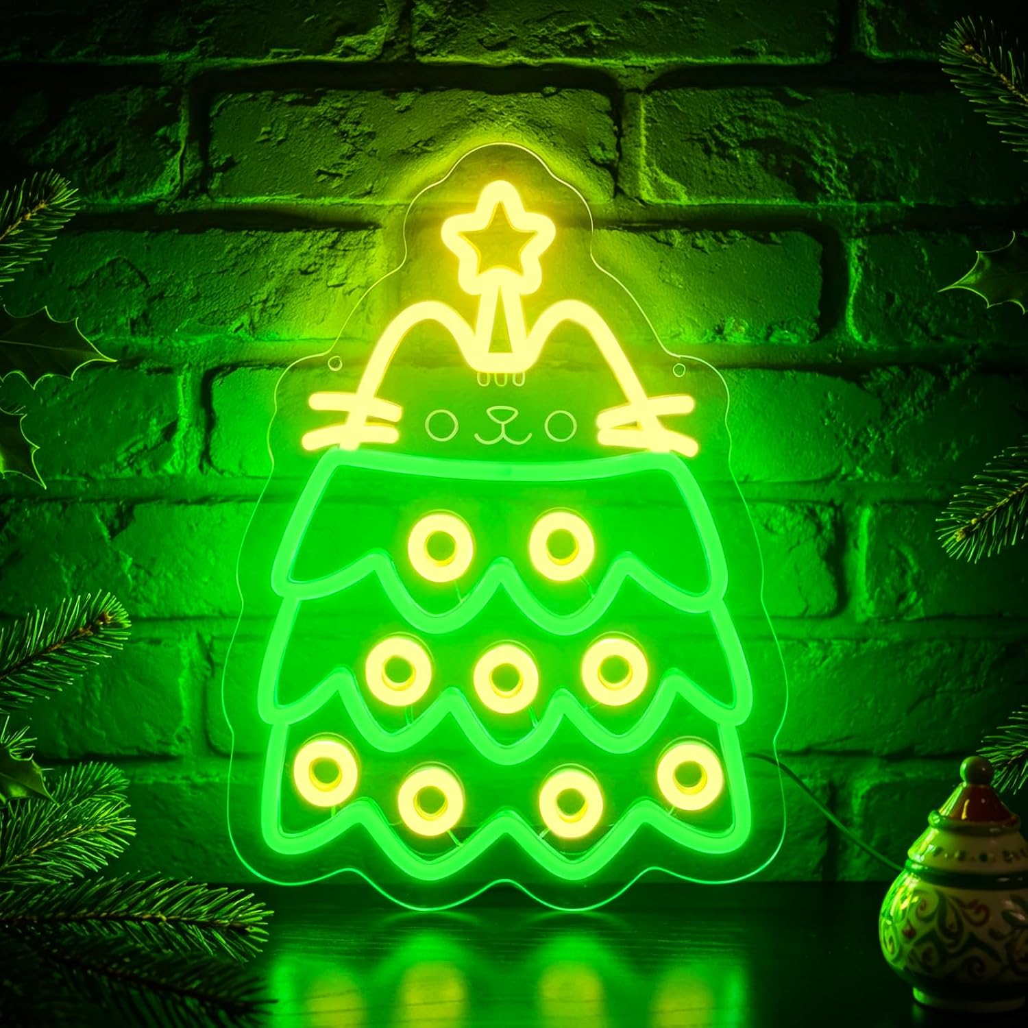 Neon Sign Party - Enseigne néon LED pour sapin de