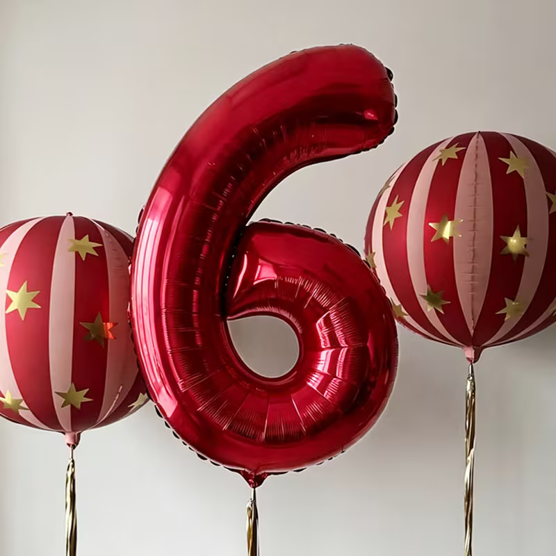 3 ballons numérotés rouges pou - Balloon Pump Hand avis et prix