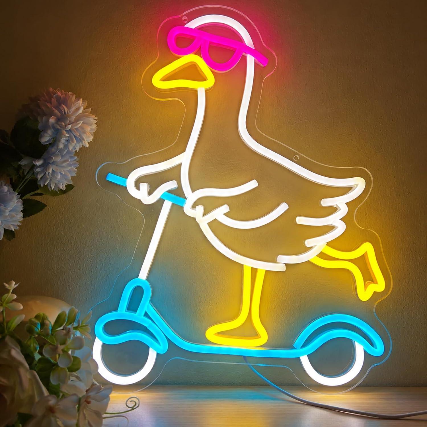 Enseigne néon canard, lumière  - Neon Sign Party avis et prix
